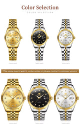 Carat Link Women's Round Stainless Steel Watch